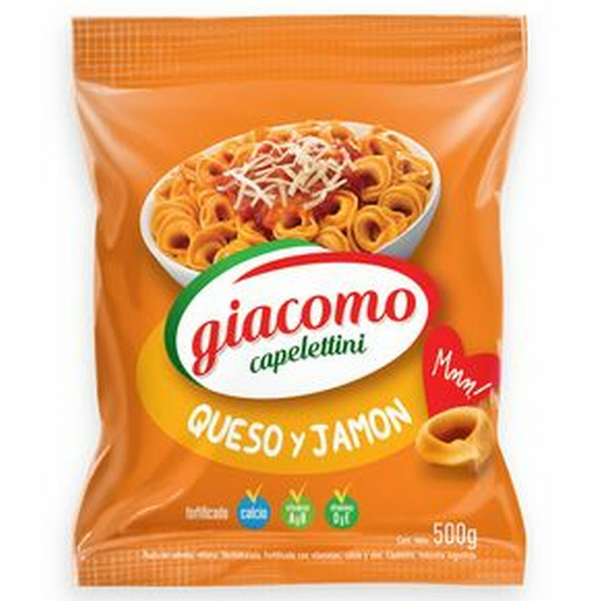 Capelettini Queso y Jamón, 500 g [Dry pasta]
