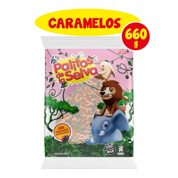 Caramelos masticables Palitos de la Selva, 600 g [Candy]