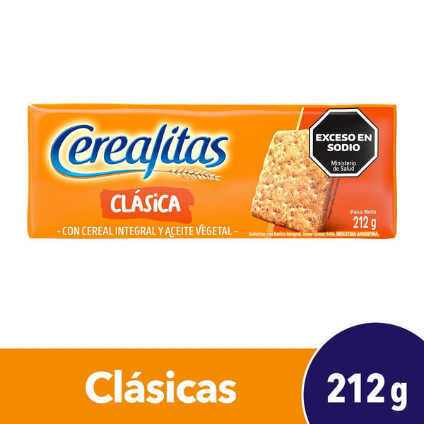 Galletitas Cerealitas Integrales, 212 g [Cookies]