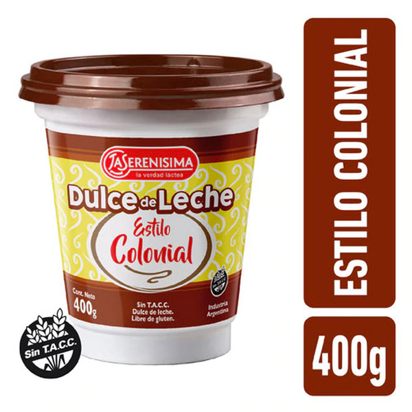 Dulce de Leche La Serenísima Estilo Colonial, 400 g [Milk Caramel]