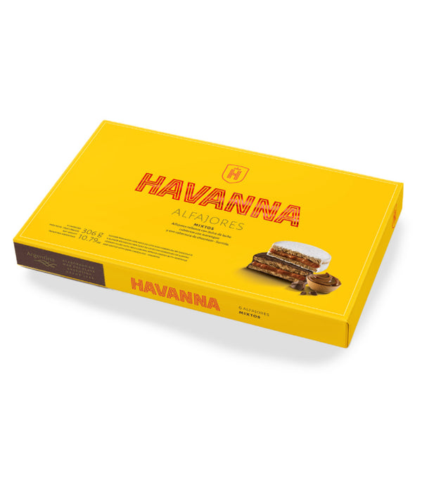 Alfajor Havanna Mixto, 306 g (Caja x 6) [Sandwich Cookies]