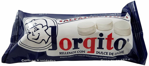Alfajorcitos Jorgito mini Blanco con Merengue, 160 g [Sandwich Cookies]
