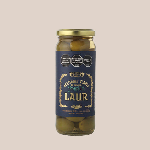 Aceitunas Verdes Gourmet Premium con carozo (CODE 96913) - 200 g [Olives]